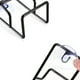 thumbnail image 3 of Rack, Suction Cup Hanger, Sink Sponge Storage, Kitchen Dishwashing Rag, Wrought Iron Draining Rack, Metal Frame, Foldable, Portable, for Bathroom, Kitchen, Home, 3 of 6