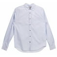 thumbnail image 1 of Vince Men's Light Blue Long Sleeve Pinstripe Button Up Dress Shirt - L, 1 of 2
