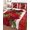Red, variant on Twin XL Quilt Bedding Set, Valentine's Day Reversible Summer Quilt 3 Pieces, Red Roses Floral Romantic Striped Lightweight Bedspreads Coverlets with 2 Pillow Shams for All Seasons