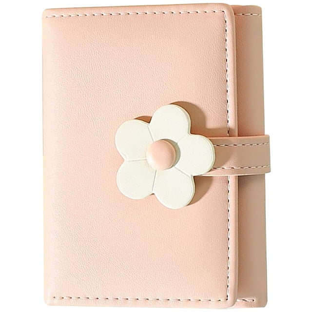Shisuyan Korean Style Folding Wallet For Simple Floral Pattern Pu Purse Compact Change Purse For Student Accessory