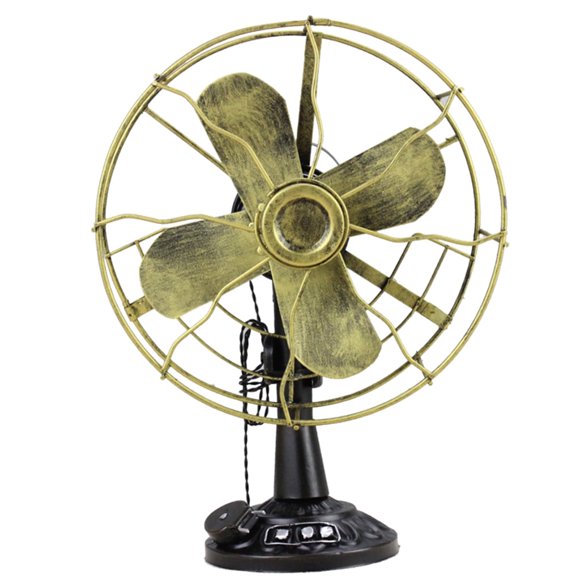 Ventilador de Hierro Retro Colco decoración para hogar Muebles Adornos Decorativos bronce