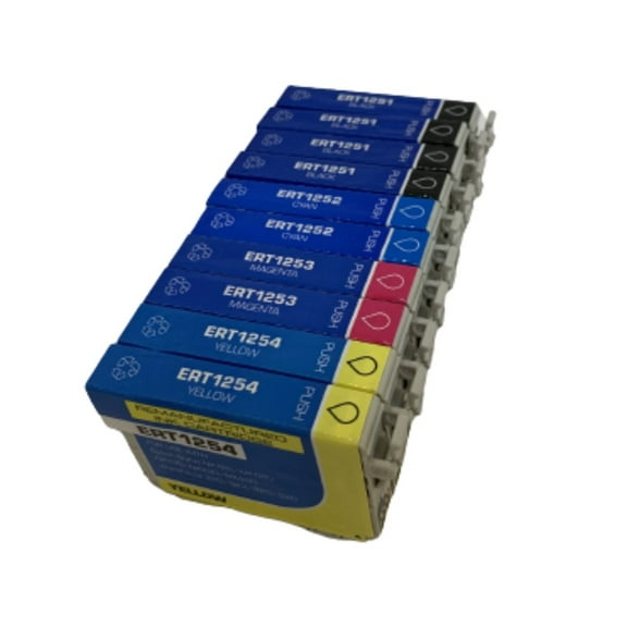 10PK BCMY Ink Cartridge for Epson 125 1251 - 1254 - Fits Epson NX125 127 130 230 420 530 625 320 323 325 520