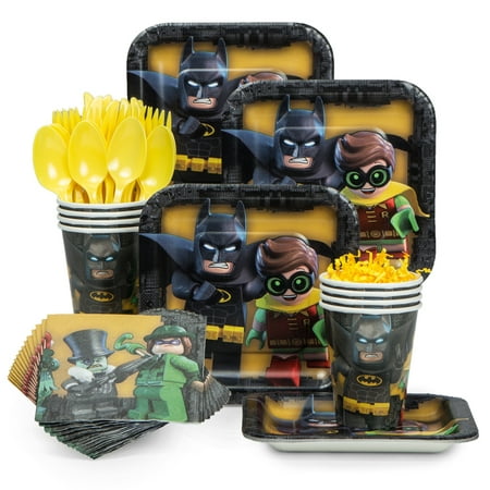 Lego Batman  Standard Tableware Kit Serves 8 Walmart  com