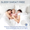 thumbnail image 5 of Hotel Sheets Direct 100% Bamboo Sheets - Full Size Sheet and Pillowcase Set - Cooling, 4-Piece Bedding Sets - Light Grey, 5 of 5