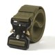 thumbnail image 2 of Cinturón elástico Cinturón de nailon con hebilla multifuncional para exteriores (verde militar), 2 of 6