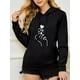 thumbnail image 5 of Sudadera Hoodie Deportiva Con Capuchaletra De Mujer Impresa, 5 of 8