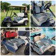 thumbnail image 6 of Golf Cart Seat Covers for 2 Seater, Blue Grey Soft Microfiber Cart Seat Towel Blanket, Modern Oil Painting Art Abstract Absorbent Breathable Non Slip Bench Seats Protector for Golf Course 51"x31", 6 of 9
