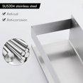thumbnail image 3 of Shower Shelf Self Adhesive Bathroom Shelf Wall Mounted Stick on Shower Caddy SUS304 Stainless Steel, 30CM, 3 of 5