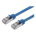 thumbnail image 1 of Monoprice - Patch cable - RJ-45 (M) to RJ-45 (M) - 3 ft - SFTP - CAT 7 - molded, snagless - blue, 1 of 2