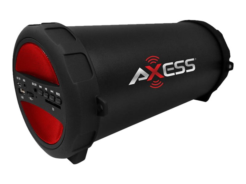 Axess Spbt1041 Thunder Sonic Speaker For Portable Use Wireless Bluetooth 10 Watt Red Walmart Com