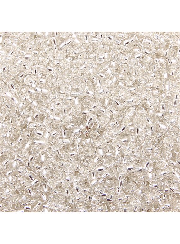 Feildoo 4mm Glass Seed Beads, 30g Small Beads Kit Bracelet Beads with Plastic Storage Box for Jewelry Making, N#021