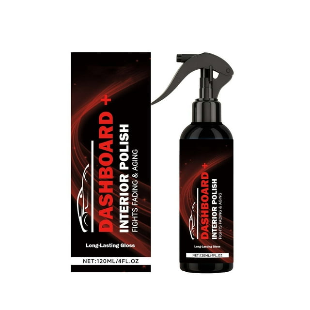 Limpiador de asiento de Cuero para el Interior Del Coche 120Ml Spray, Elimina Manchas de Plástico Y Superficies, Limpiador de Tablero para el Interior Del Coche