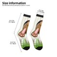 thumbnail image 2 of Rocae Brown Bunny for Girls Boys Crew Socks,Children's Socks, Kids Socks, Toddler Socks: Daily Wear with Kids School Uniform, 2 of 5