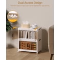 thumbnail image 7 of Asnews 2 Tier Stackable Storage Bins with Lids & Magnetic Doors, for Bedrooms, Living Rooms, and Studies, 7 of 7