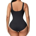 thumbnail image 2 of SWSMCLT Women's Full Body Shaper Shapewear Bodysuit Slim Thigh Slimmer Seamless Pad Padded Tummy Control Waist Trainer Tops Firm Compression Garment Black Medium, 2 of 5