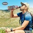 thumbnail image 6 of Yayeee 20oz Insulated Water Bottle Double Wall Stainless Steel with Flip Straw Lid, Vibrant Flowers Pattern, 6 of 7