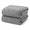 Gray, variant on Homellea 2 Pack Coral Fleece Hand Towels, Ribbed Stripe Texture, 29.5 x 13.8 Inch Purple Soft Absorbent Hair Drying Towels for Bathroom, Gym, Travel and Daily Home Use