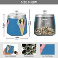 thumbnail image 2 of Yayeee Ashtray with Lid for Cigarette Smokeless Stainless Steel Home Ash Holder, Colorful Ice Cream Cat, 2 of 7