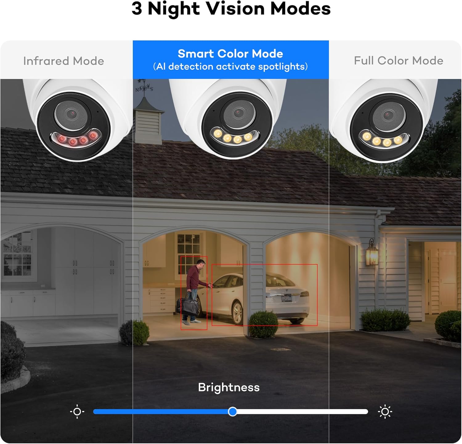 ONWOTE 12MP PoE IP Security Camera Outdoor, 2 Way Talk, Smart Color Night Vision, 4000x3000 12 Megapixels 30fps, 123° FoV, AI Detection, Commercial Wired Camera for Business, Add-on to PoE NVR System