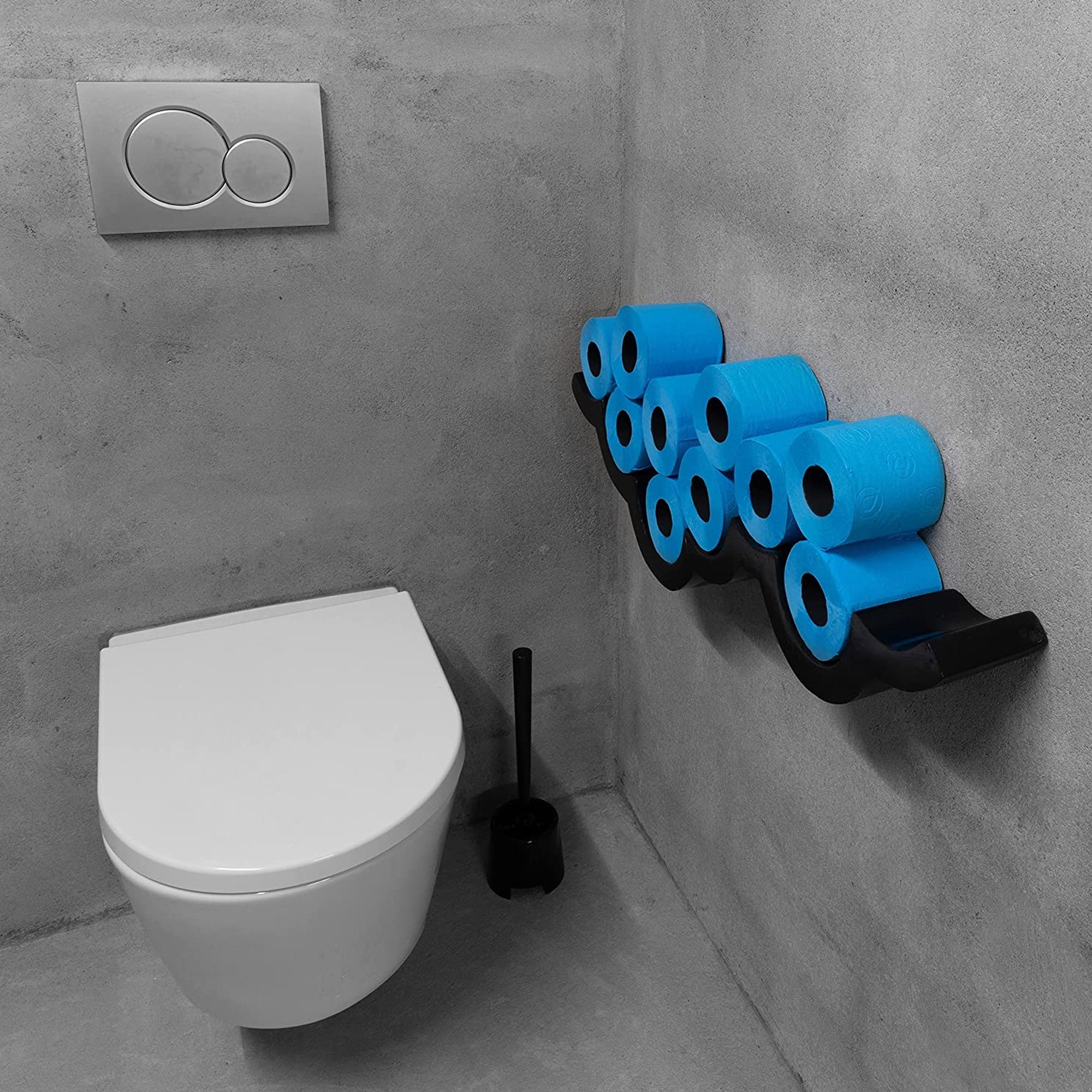 Renova  Luxury Scented Colored Toilet Paper Gift Box 3 Rolls 3-Ply Bath Tissue - Gift Box 3 Rolls Blue