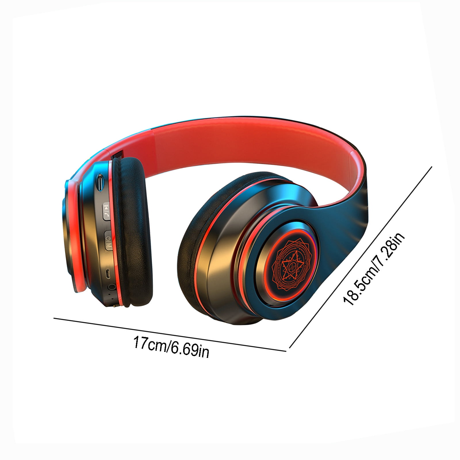 Wireless Bluetooth Over Ear Headphones Up to 28H Battery Life Headset with Microphone Gym Overhead Headphones Compatible with iOS & Android Mobile Phones, Computers, Laptop,Black