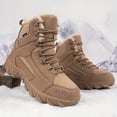 thumbnail image 3 of Plus Size Men's Warm Winter Snow Boots - Non-Slip, Lace-Up for Hiking & Outdoor Adventures, 3 of 9