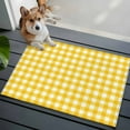 thumbnail image 4 of Yellow 2'x3' Washable Rug, Country French Rustic Buffalo Plaid Modern Art Non-Slip Soft Doormat Area Rugs for Entrance Bathroom Bedsides, Carpet for Kitchen Bedroom, Entryway Floor Mat, 4 of 9