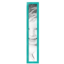 ArtToFrames 5" x 31" Aqua Picture Frame, 5x31 inch Green Wood Poster Frame (WOM-5186),  Pack