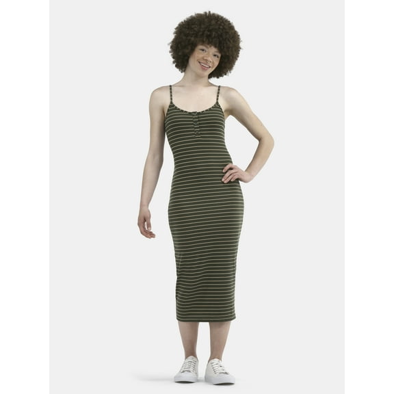 No Boundaries Strappy Midi Dress, Women's