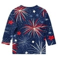 thumbnail image 5 of MKOSPLRT 4th of July T Shirt Kids 3-12 Years 3/4 Sleeve Red White and Blue Shirts Crew Neck Patriotic Tshirts Independence Day Shirts, 5 of 5