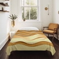 thumbnail image 4 of Coastal Yellow Small Tapestry for Bedroom Wall Hanging Tapestry,Ombre Ocean Wave Stripes Brown Beach Sand Ceiling Backdrop Tapestries Poster Blanket Wall Decor for Teens Room Living Room 23" x 28", 4 of 8