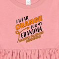 thumbnail image 4 of Inktastic I Wear Orange for My Grandma Multiple Sclerosis Awareness Girls Baby Dress, 4 of 5