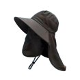 thumbnail image 4 of Sombrero para el sol, ala ancha, ligero, para pesca, jardinería, mochilerismo, playa, verano. Negro, 4 of 9