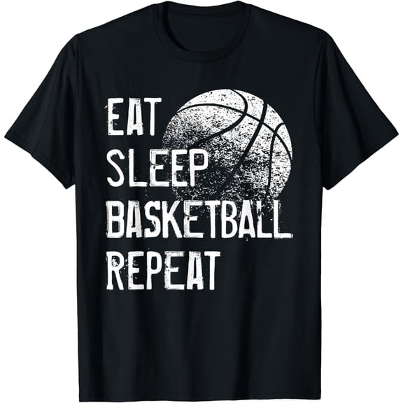 Eat Sleep Basketball Repeat Shirt for Men Women Girls Boys
