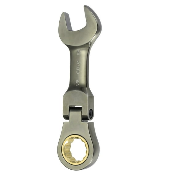Uxcell Flex Head Ratchet Wrench 5/8" SAE 72 Tooth 12 PT Ratcheting Combination Wrench