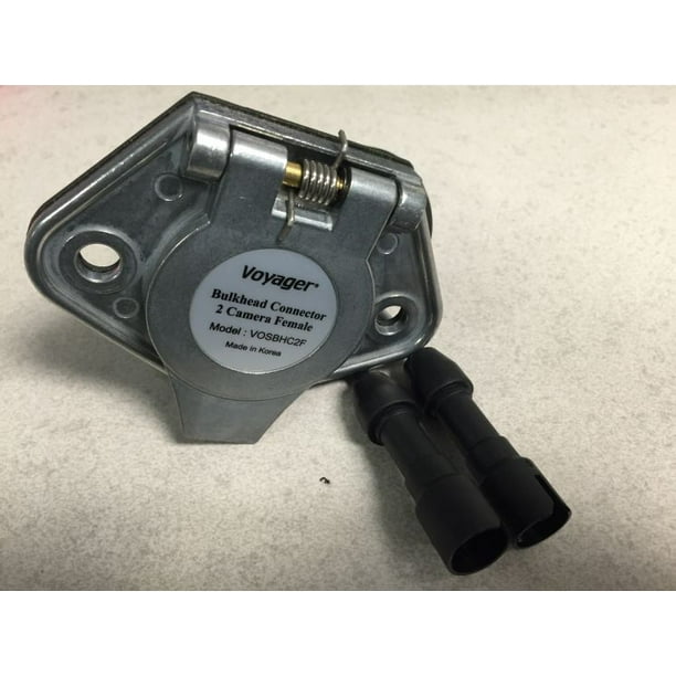 Connecteur de Cloison de Caméra de Secours VOSBHC2F pour une Utilisation avec jusqu'à 2 Caméras; Connecteur Femelle