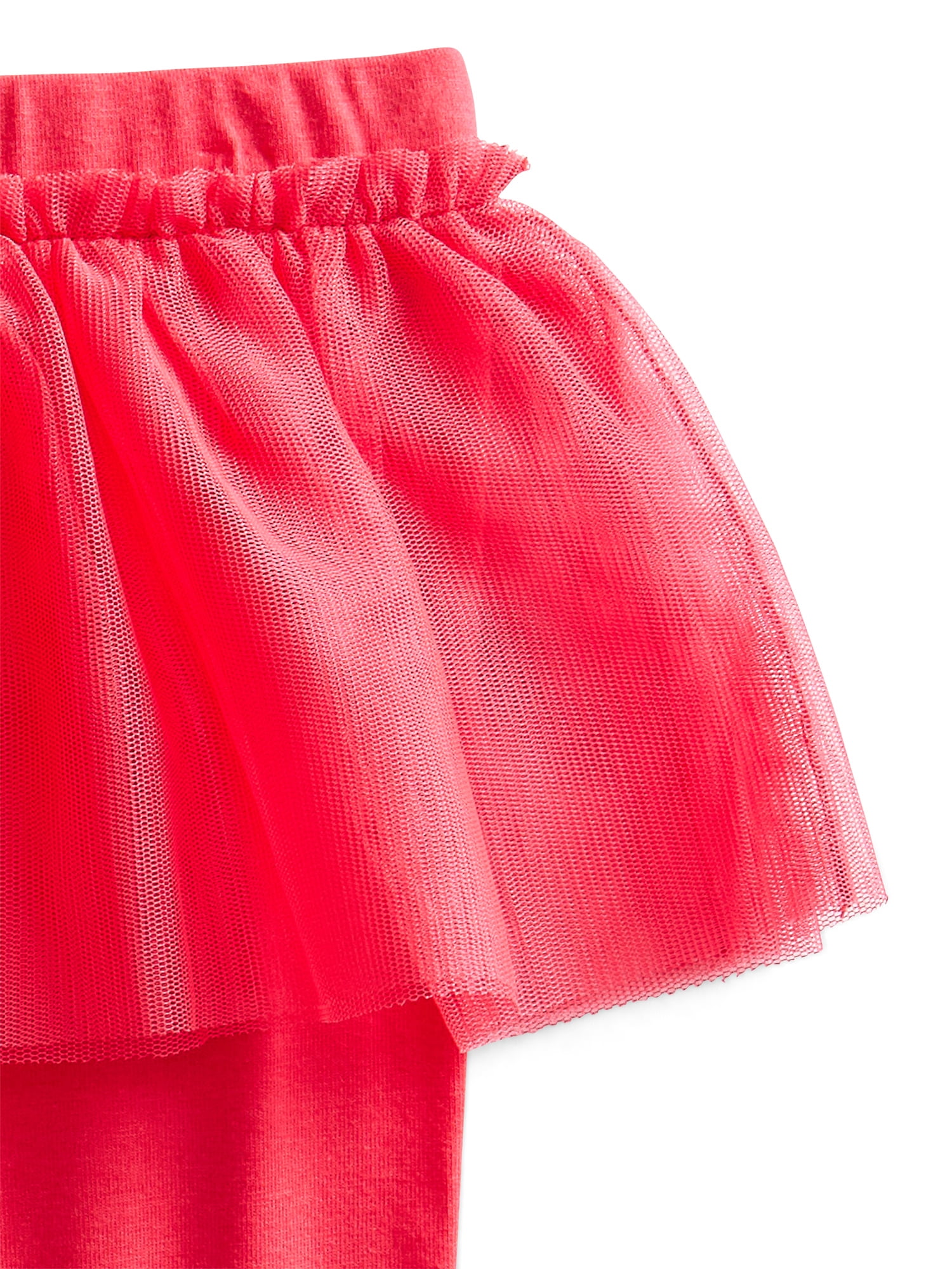 Wonder Nation Baby Girls' Bodysuit and Tulle Skeggings Set, 2-Piece, Sizes 0/3M-24M