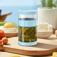 thumbnail image 4 of YiJuHui 1pcs Glass Pickle Jar with Strainer Flip, Airtight Pickle Container, Leak-proof Juice Separator Pickle Flip Jar with Sealing Silicone Ring for Olive, Sliced Pickle and Jalapeno, 4 of 6