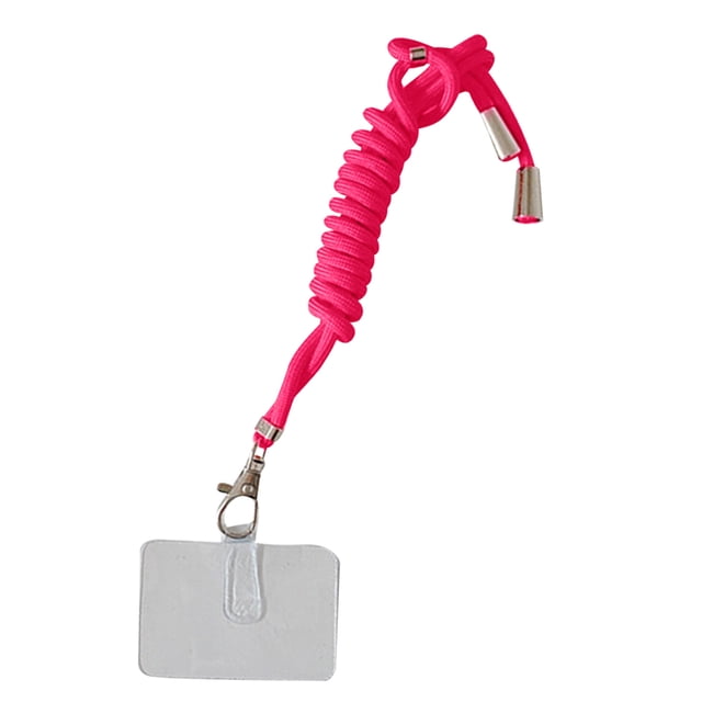 Teléfono móvil Cuerdas colgantes de nylon con tarjetas Cuerdas de cuello desmontable Anti perdido Crossbody Collar Lávias Correa Correa Teléfono Celular Accesorio Rose Rojo Inevent EL022540-10