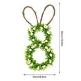 thumbnail image 2 of Easter Door Wreath, Easter Bunny-Shaped Wreaths for Front Door Decoration, Handmade Eucalyptus Green Leaves Wreath for Spring, Farmhouse Wreath for Wall Window Decor, 2 of 8