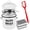 White, variant on Bacon Grease Container With Strainer 46oz Large Enamel Grease Saver Retro Fat Container Keeper for Kitchen Fat Storage