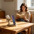 thumbnail image 6 of Virelaxpo Resin Phone Stand with Bear for Desk Home Office Video Calls and Entertainment Hands-Free Holder Decorative Ornament, 6 of 9