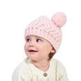 thumbnail image 5 of EnJoCho Baby Knitted Wool Hat Baby Autumn Winter Children Double Ball Pullover Hat Solid Color Warm Wool Hat For Children Toddler Kids Casual Fashion Headwear, 5 of 9