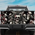 thumbnail image 2 of Lotusprinthandmade Skull Skeleton Tailgate Wrap 26"x66", Skull Truck Tailgate Decal Sticker Wrap, 2 of 4