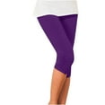 thumbnail image 1 of PEASKJP Pantalon de Contrôle du Ventre Taille Haute pour Femmes, Violet, TG, 1 of 3