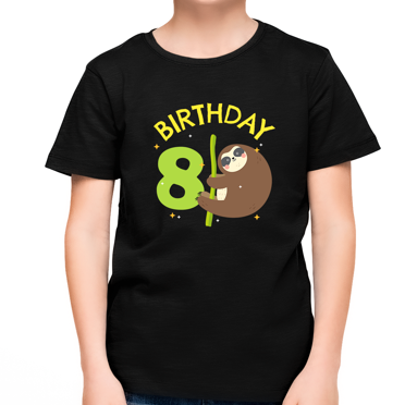 SAVITA T-Shirt It Is My Birthday Today, Schwarzes Gamer-T-Shirt Aus