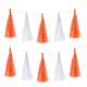 thumbnail image 1 of 20 Pcs Guirnalda de Flecos Naranja Brillante y Blanca con Cuerda para Decoración de Bodas y Fiestas de Cumpleaños, 1 of 7
