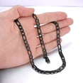 thumbnail image 3 of PROSTEEL Black Figaro Chain Necklace 6mm 20 Inches Fashion Stainless Steel Birthday Valentines Day Jewelry Gift for Men Women Adults Age, 3 of 7