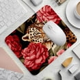 thumbnail image 2 of Leopard Printed Square Desk Pad, 8.3x9.8 Inch Non-Slip Rubber Bottom Gaming Mousepad, Desk Mat for Office and Gaming, 2 of 6