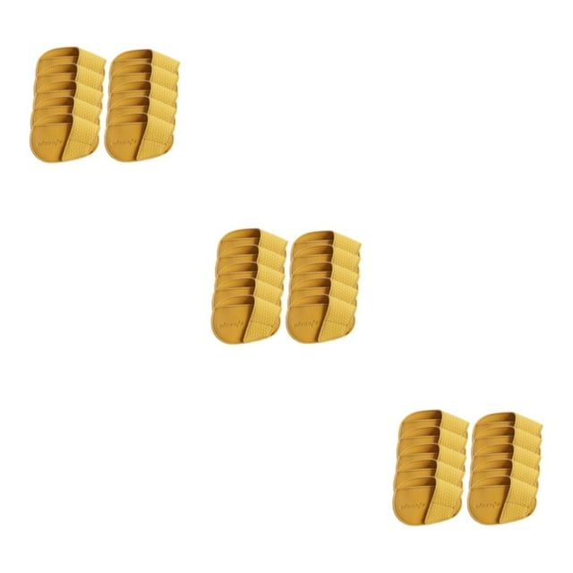 Thinsony Golf Head Covers PU Portable Protector Travel Athlete Golf for Training Yellow Large 10 Pcs 3Set